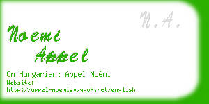 noemi appel business card